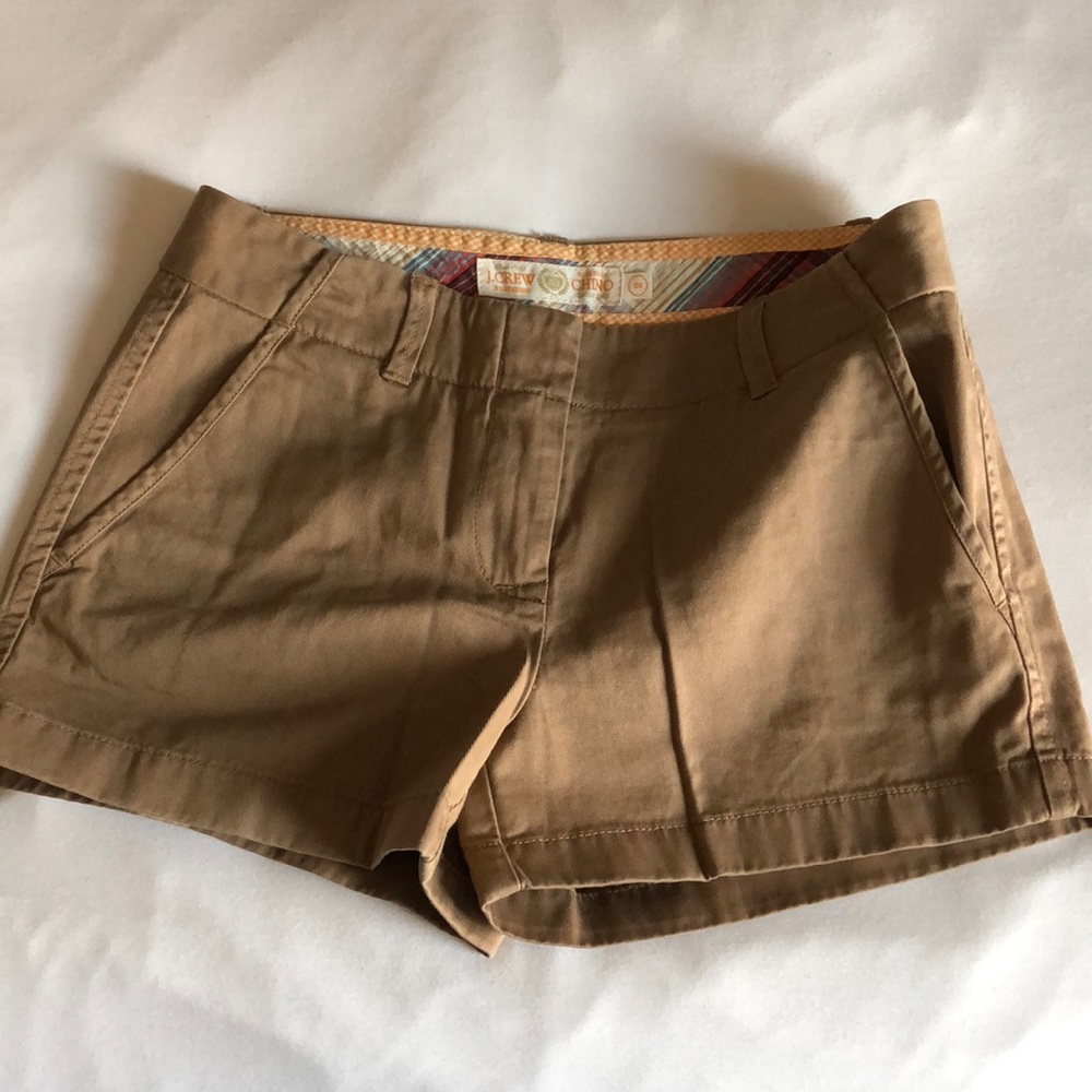 JCrew khaki chino shorts, Sz S